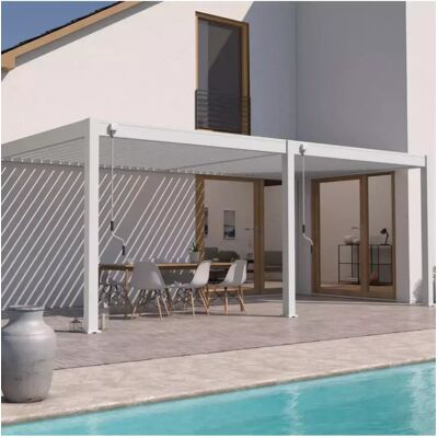 Ombréa - Ombréa Aluminium - 3x6 m - Blanche - Pergola Ombréa - Ombréa Aluminium - 3x6 m - Blanche - Pergola