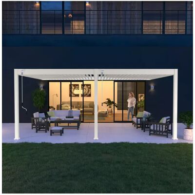 Ombréa - Ombréa 4x6m - Bianco - Pergola bioclimatica Ombréa - Ombréa 4x6m - Bianco - Pergola bioclimatica
