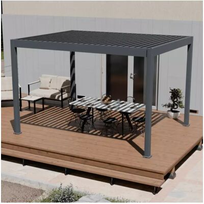Ombréa PERGOLA BIOCLIMATICA MOTORIZZATA 3X4MT ANTRACITE Ombréa PERGOLA BIOCLIMATICA MOTORIZZATA 3X4MT ANTRACITE