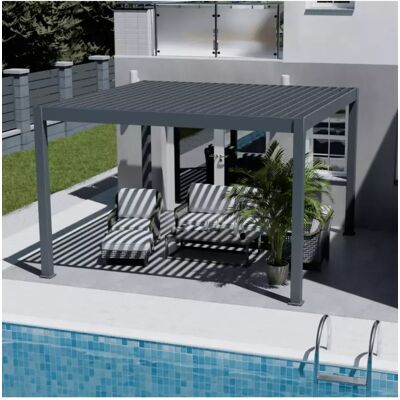 Ombréa PERGOLA BIOCLIMATICA MOTORIZZATA 4X4MT ANTRACITE Ombréa PERGOLA BIOCLIMATICA MOTORIZZATA 4X4MT ANTRACITE