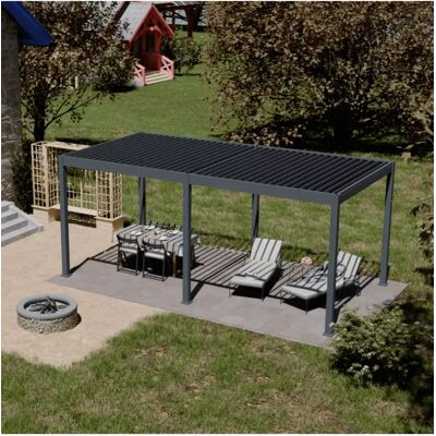 Ombréa PERGOLA BIOCLIMATICA MOTORIZZATA 3X6MT ANTRACITE Ombréa PERGOLA BIOCLIMATICA MOTORIZZATA 3X6MT ANTRACITE
