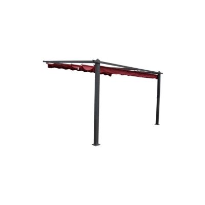 "Pergola addossata da esterno eurogarden ""daiana"" in alluminio burgundy 4x3 m" "Pergola addossata da esterno eurogarden ""daiana"" in alluminio burgundy 4x3 m"