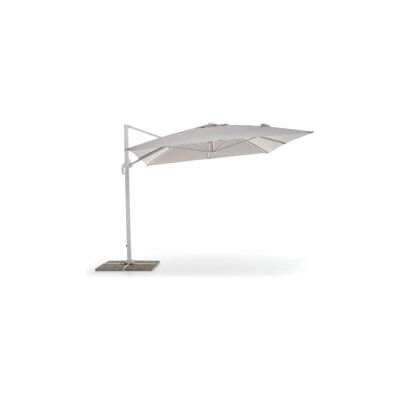 EuroGarden "Ombrellone da giardino retrattile ""verso"" con struttura in alluminio bianco e telo grigio- 3x4x2 metri" EuroGarden "Ombrellone da giardino retrattile ""verso"" con struttura in alluminio bianco e telo grigio- 3x4x2 metri"