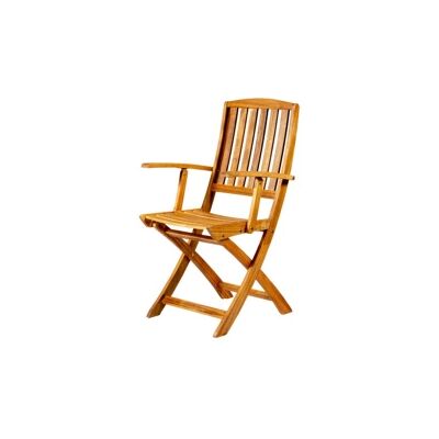 "Sedia da esterno pieghevole con braccioli eurogarden ""navis"" in legno di acacia 56x53,5x96 cm" "Sedia da esterno pieghevole con braccioli eurogarden ""navis"" in legno di acacia 56x53,5x96 cm"
