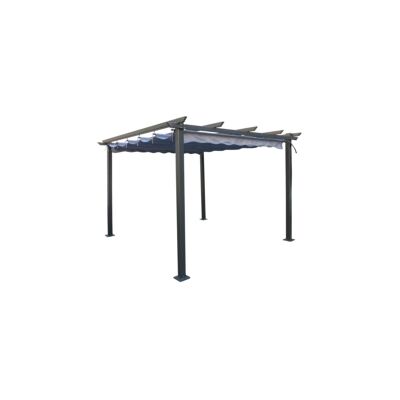"Gazebo pergola da esterno eurogarden ""daiana"" in acciaio grigio 3x3 m" "Gazebo pergola da esterno eurogarden ""daiana"" in acciaio grigio 3x3 m"