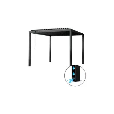 "Pergola bioclimatica eurogarden ""afrodite"" con apertura a manovella ad asta in acciaio antracite 3x4x2,5 mt" "Pergola bioclimatica eurogarden ""afrodite"" con apertura a manovella ad asta in acciaio antracite 3x4x2,5 mt"