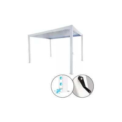 "Pergola bioclimatica eurogarden ""atena"" con apertura a manovella in alluminio bianco 3x4x2,5 mt" "Pergola bioclimatica eurogarden ""atena"" con apertura a manovella in alluminio bianco 3x4x2,5 mt"