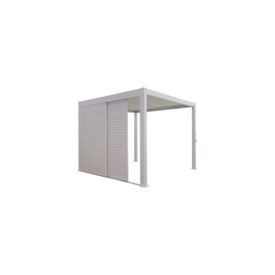 "Set 2 pareti scorrevoli per pergola bioclimatica eurogarden ""atena"" in alluminio bianco lato 3 mt" "Set 2 pareti scorrevoli per pergola bioclimatica eurogarden ""atena"" in alluminio bianco lato 3 mt"