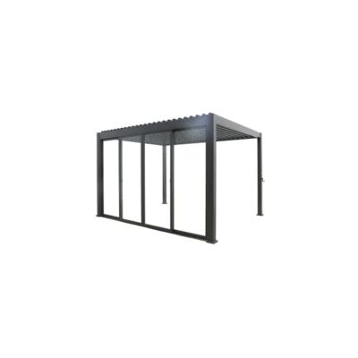 "Set 4 vetri scorrevoli per pergola bioclimatica eurogarden ""atena"" in vetro temperato grigio lato 4 mt" "Set 4 vetri scorrevoli per pergola bioclimatica eurogarden ""atena"" in vetro temperato grigio lato 4 mt"