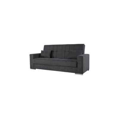 BellaHome "Divano letto ""padova"" 3 posti tessuto grigio, 230x93x97 cm" BellaHome "Divano letto ""padova"" 3 posti tessuto grigio, 230x93x97 cm"