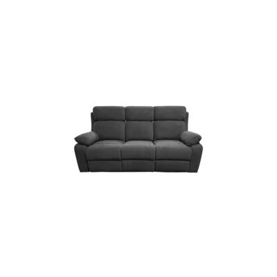 "Divano 3 posti bellahome ""annika"" con 2 recliner manuale grigio canna di fucile 198x93x101 cm" "Divano 3 posti bellahome ""annika"" con 2 recliner manuale grigio canna di fucile 198x93x101 cm"