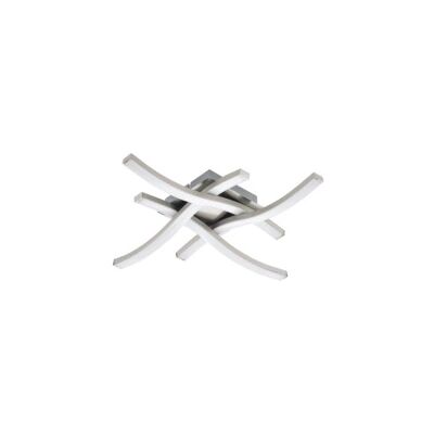 Plafoniera LED EGLO 42 x 42 cm Cromo - Design Moderno Plafoniera LED EGLO 42 x 42 cm Cromo - Design Moderno