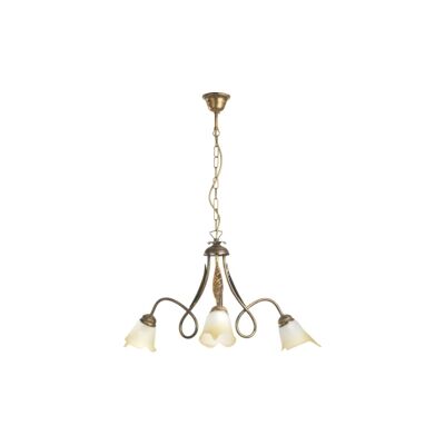 Onli "Lampadario 3 luci in metallo color bronzo, e14" Onli "Lampadario 3 luci in metallo color bronzo, e14"