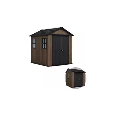 "Casetta da giardino keter ""apex 757/775"" in resina marrone doppia opzione montaggio 230x223,8x246 cm" "Casetta da giardino keter ""apex 757/775"" in resina marrone doppia opzione montaggio 230x223,8x246 cm"