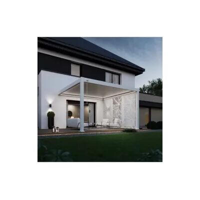 "Pergola bioclimatica addossata ombr�a ""vs"" in alluminio bianco 397x304x257 cm" "Pergola bioclimatica addossata ombr�a ""vs"" in alluminio bianco 397x304x257 cm"
