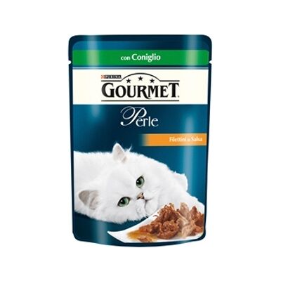 Purina GOURMET PERLE FILETTINI IN SALSA C/CONIGLIO 85GR Purina GOURMET PERLE FILETTINI IN SALSA C/CONIGLIO 85GR
