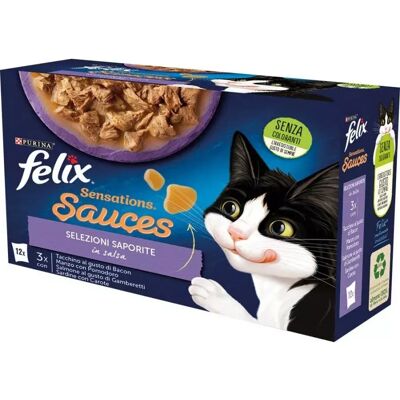 Purina FELIX SENSATIONS SAUCES SAPORITE Purina FELIX SENSATIONS SAUCES SAPORITE