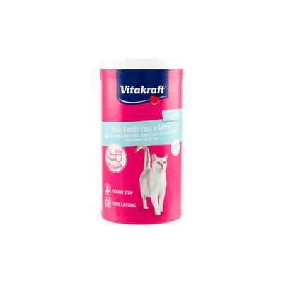 "Deodorante per lettiera vitakraft ""riso e latte"" 720 grammi" "Deodorante per lettiera vitakraft ""riso e latte"" 720 grammi"