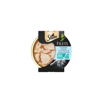 "Sheba - umido per gatti filets pesce bianco al naturale 60 gr" "Sheba - umido per gatti filets pesce bianco al naturale 60 gr"