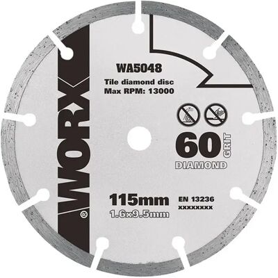Worx DISCO DA TAGLIO DIAMANTATO 115MM Worx DISCO DA TAGLIO DIAMANTATO 115MM