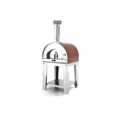 Fontana Forni "Forno pizza a legna con carrello fontana ""margherita"" colore rosso 2 pizze" Fontana Forni "Forno pizza a legna con carrello fontana ""margherita"" colore rosso 2 pizze"