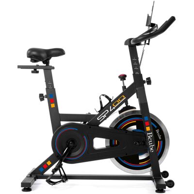 Bcube SP400 Fit Bike, gruppo volano 18kg, Fitness Training App, pedivella 3 pezzi, rilevazione cardiaca palmare Bcube SP400 Fit Bike, gruppo volano 18kg, Fitness Training App, pedivella 3 pezzi, rilevazione cardiaca palmare
