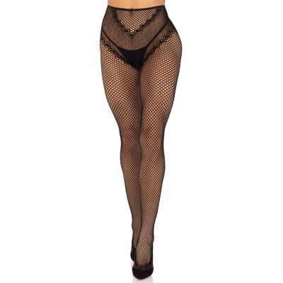 LEG AVENUE Collant Sexy Crotchless Backseam Nero LEG AVENUE Collant Sexy Crotchless Backseam Nero