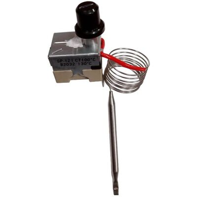 clam Termostato Di Sicurezza A Riarmo Manuale - Regolazione Temperatura 90-110°C, Lunghezza Capillare 1,5Mt. Stufe a Pellet 14704001 clam Termostato Di Sicurezza A Riarmo Manuale - Regolazione Temperatura 90-110°C, Lunghezza Capillare 1,5Mt. Stufe a Pellet 14704001