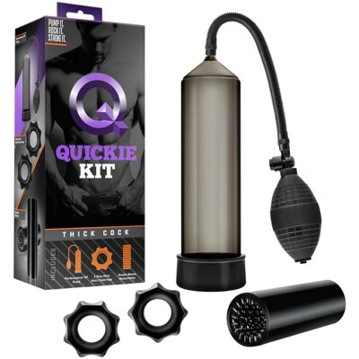 Blush Novelties Quickie Kit Pene Denso Nero - Kit di Pompa per il Pene Blush Novelties Quickie Kit Pene Denso Nero - Kit di Pompa per il Pene
