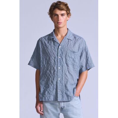 Levis Camicia Camp a manica corta - Uomo - S - Blu / Mini Plaid Levis Camicia Camp a manica corta - Uomo - S - Blu / Mini Plaid
