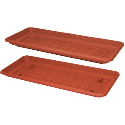ICS Sottovaso Per Fioriera Rettangolare 'Maxi' Cm 96 X 41 ICS Sottovaso Per Fioriera Rettangolare 'Maxi' Cm 96 X 41