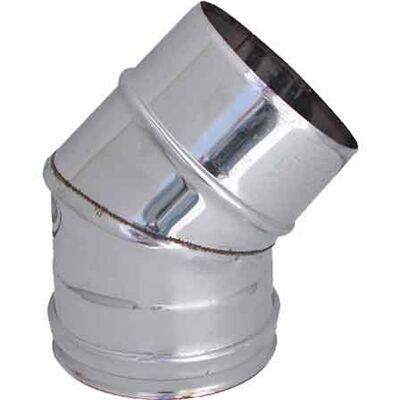 MADE IN ITALY Gomito A 45° Per Canne Fumarie Ø 120 Mm MADE IN ITALY Gomito A 45° Per Canne Fumarie Ø 120 Mm