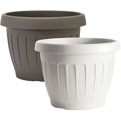 BAMA Vaso Tondo � 40 X H.30 Lt. 23 - Bianco BAMA Vaso Tondo � 40 X H.30 Lt. 23 - Bianco