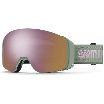 Smith - Maschera da sci - 4D Mag Olive Warm Steel / Chromapop Everyday Rose Gold Mirror in Silicone - Verde Smith - Maschera da sci - 4D Mag Olive Warm Steel / Chromapop Everyday Rose Gold Mirror in Silicone - Verde