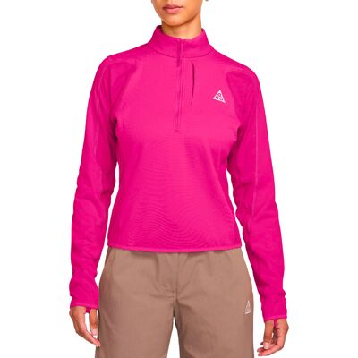 ACG - Pile corta, leggera e traspirante - W Nike ACG Tf Wolf Grid HZ Top Desert Pink Summit White - Taglia XS - Rosa ACG - Pile corta, leggera e traspirante - W Nike ACG Tf Wolf Grid HZ Top Desert Pink Summit White - Taglia XS - Rosa