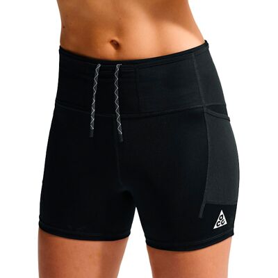 ACG - Calzoncini da trail traspiranti - W Nike ACG Trail Df Hr 4In Tight Short Black Summit White in Pelle - Taglia S - Nero ACG - Calzoncini da trail traspiranti - W Nike ACG Trail Df Hr 4In Tight Short Black Summit White in Pelle - Taglia S - Nero