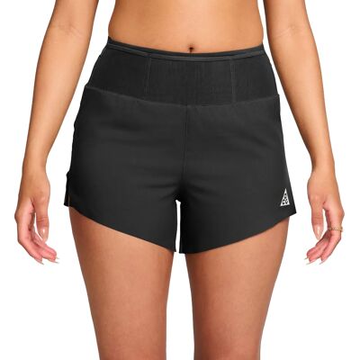 ACG - Pantaloncini stretch e traspiranti - W Nike ACG Trail Df 4In Short Black Black Summit White in Pelle - Taglia S - Nero ACG - Pantaloncini stretch e traspiranti - W Nike ACG Trail Df 4In Short Black Black Summit White in Pelle - Taglia S - Nero