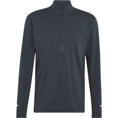 Adidas - T-shirt tecnico con mezza cerniera - Xperior HZ LS Tee M Carbon - Taglia L - Nero Adidas - T-shirt tecnico con mezza cerniera - Xperior HZ LS Tee M Carbon - Taglia L - Nero