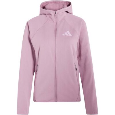 Adidas - Felpa stretch con cappuccio - Xperior VK Fleece Hooded Jkt W Magic Mauve in Poliestere Riciclato - Taglia S - Viola Adidas - Felpa stretch con cappuccio - Xperior VK Fleece Hooded Jkt W Magic Mauve in Poliestere Riciclato - Taglia S - Viola