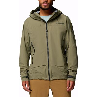 Columbia - Giacca da trekking impermeabile e antivento in OMNI-TECH™ PRO - Saudan Pro 3L Shell Stone Green - Taglia L - Verde Columbia - Giacca da trekking impermeabile e antivento in OMNI-TECH™ PRO - Saudan Pro 3L Shell Stone Green - Taglia L - Verde