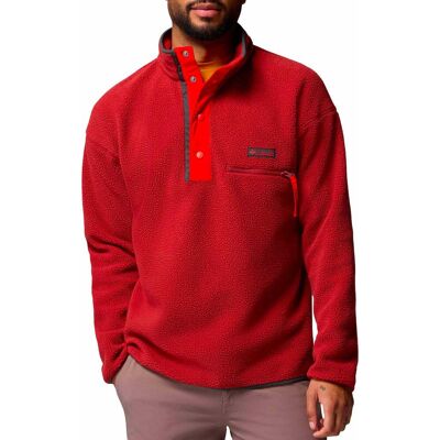 Columbia - Pile mezza-chiusura - Helvetia II Half Snap Fleece Red Oxide per Uomo - Taglia M - rosso Columbia - Pile mezza-chiusura - Helvetia II Half Snap Fleece Red Oxide per Uomo - Taglia M - rosso