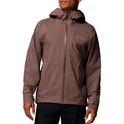 Columbia - Giacca da trekking impermeabile e antivento in OMNI-TECH™ - Trailborne 2.5L Shell Iron - Taglia M - Marrone Columbia - Giacca da trekking impermeabile e antivento in OMNI-TECH™ - Trailborne 2.5L Shell Iron - Taglia M - Marrone