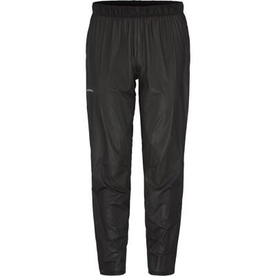 craft - Pantaloni impermeabili da trail running - Pro Hydro Lightweight Pants M Black in Poliestere Riciclato - Taglia L - Nero craft - Pantaloni impermeabili da trail running - Pro Hydro Lightweight Pants M Black in Poliestere Riciclato - Taglia L - Nero