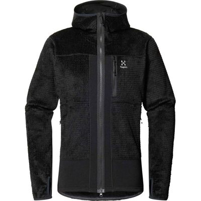Haglöfs - Polartec® Vassi Mid Hood - Vassi Mid Hood M True Black - Taglia L - Nero Haglöfs - Polartec® Vassi Mid Hood - Vassi Mid Hood M True Black - Taglia L - Nero