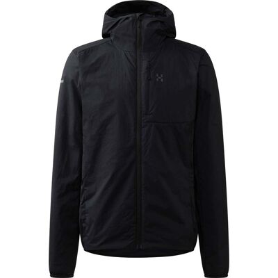 Haglöfs - Giacca da trekking leggera e idrorepellente - L.I.M Mimic Barrier Hood M True Black in Softshell - Taglia XL - Nero Haglöfs - Giacca da trekking leggera e idrorepellente - L.I.M Mimic Barrier Hood M True Black in Softshell - Taglia XL - Nero