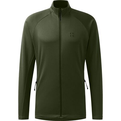 Haglöfs - Pile stretch e traspirante - Korp Mid Jacket M Seaweed Green in Poliestere Riciclato - Taglia L - Verde Haglöfs - Pile stretch e traspirante - Korp Mid Jacket M Seaweed Green in Poliestere Riciclato - Taglia L - Verde