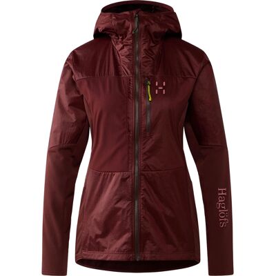 Haglöfs - Giacca leggera e versatile - Nallo Touring Hybrid Mid W Maroon Trail in Poliestere Riciclato - Taglia S - Bordeaux Haglöfs - Giacca leggera e versatile - Nallo Touring Hybrid Mid W Maroon Trail in Poliestere Riciclato - Taglia S - Bordeaux
