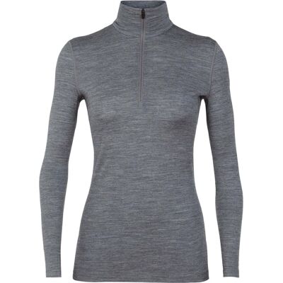 Icebreaker - Strato base in lana merino - W Merino 200 Oasis LS Half Zip Gritstone Heather - Taglia S - Grigio Icebreaker - Strato base in lana merino - W Merino 200 Oasis LS Half Zip Gritstone Heather - Taglia S - Grigio