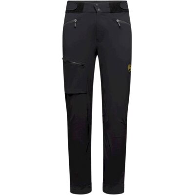 La Sportiva - Pantaloni impermeabili a 3 strati - Helixir 3L Shell Pant M Black/Yellow in Pelle - Taglia M - Nero La Sportiva - Pantaloni impermeabili a 3 strati - Helixir 3L Shell Pant M Black/Yellow in Pelle - Taglia M - Nero