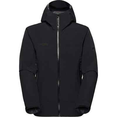 Mammut - Giacca impermeabile e leggera - Crag HS Hooded Jacket Men Black - Taglia M - Nero Mammut - Giacca impermeabile e leggera - Crag HS Hooded Jacket Men Black - Taglia M - Nero